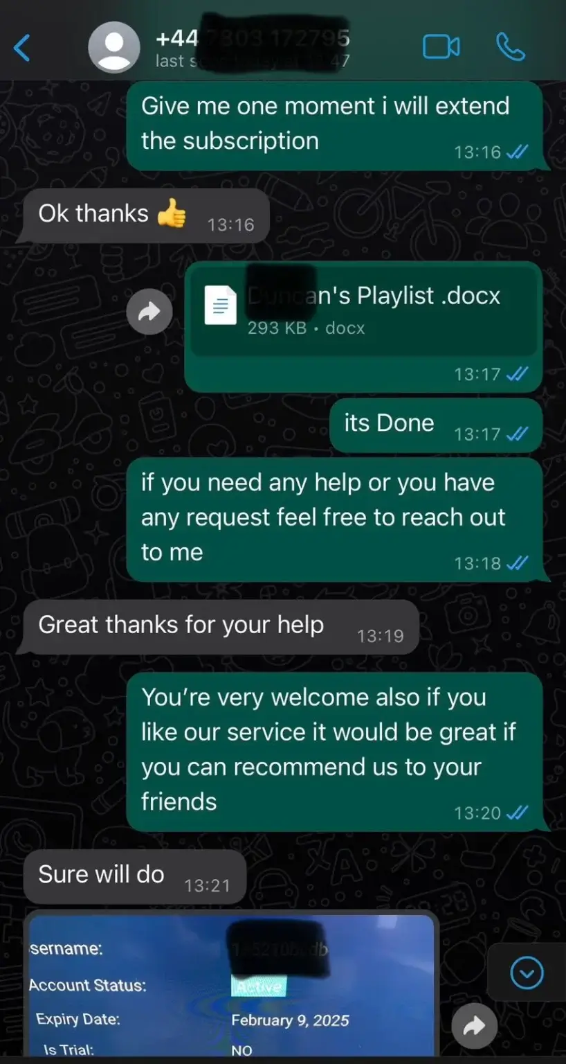 IPTV Subscription UK